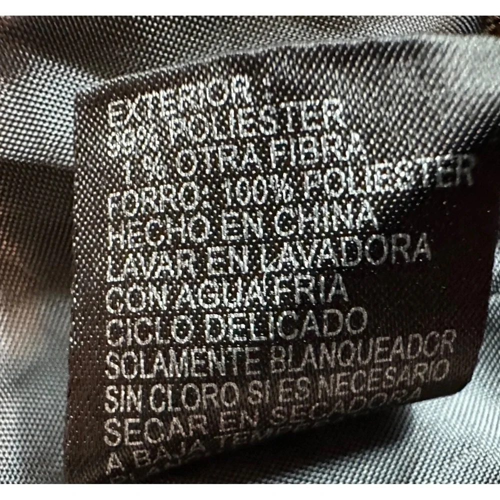 GIANNI BINI Women's L Black Tweed Cocktail Jacket with Edgy Gold Zipper Details - Picture 9 of 13